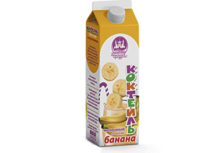 Коктейль молочный со вкусом банана, 2,3%