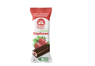 Сырок тв. глазир. с наполнителем "Клубника", 23%